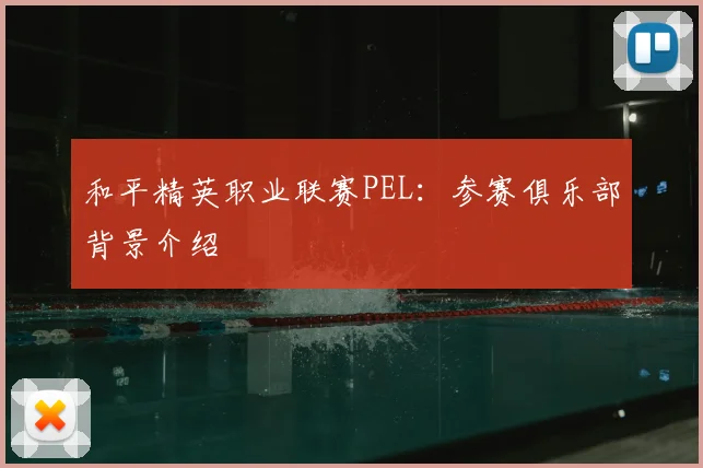 和平精英职业联赛PEL：参赛俱乐部背景介绍